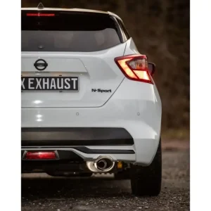 Fox Auspuff Sportauspuff Endschalldämpfer für Nissan Micra K14 N 1,0l 86kW Top-Preis