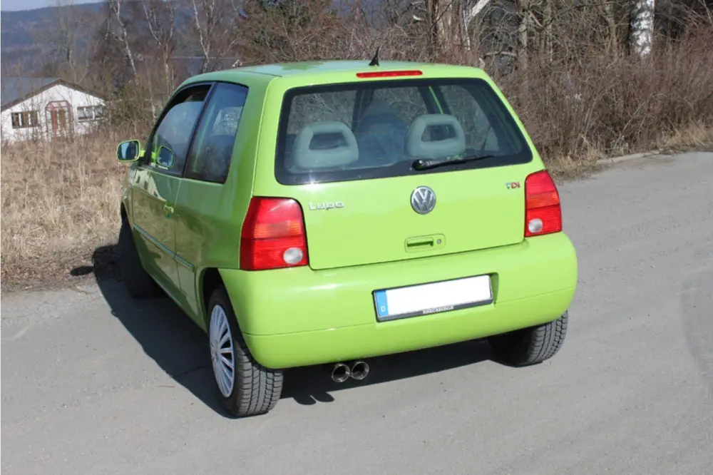 Fox Auspuff Sportauspuff Komplettanlage für Seat Arosa 6H VW Lupo 6X 1.0 1.4 1.7 Begrenztes Angebot