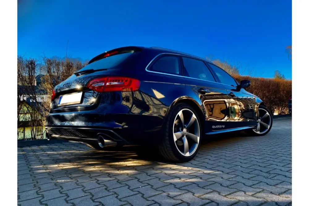 Fox Duplex Auspuff Sportauspuff Endschalldämpfer für Audi A4/A5 S5 quattro 8T Geprüft