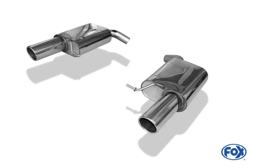 Top-Seller Fox Duplex Auspuff Sportauspuff Endschalldämpfer für VW Passat 3C 4-Motion R36