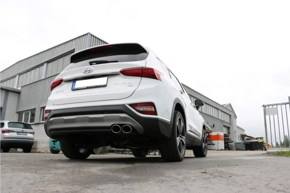 Fox Auspuff Sportauspuff Endschalldämpfer für Hyundai Santa Fe 4x4 TM 2,2l D 147 Aktuell