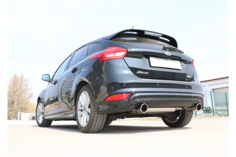 Top-Seller Fox Duplex Auspuff Sportauspuff Endschalldämpfer für Ford Focus III ST-Line 1,5l