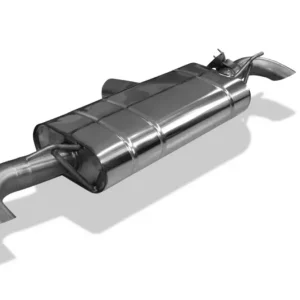 Preisreduziert Fox Duplex Auspuff Sportauspuff Endschalldämpfer für Mercedes CLA 220/250 2.0