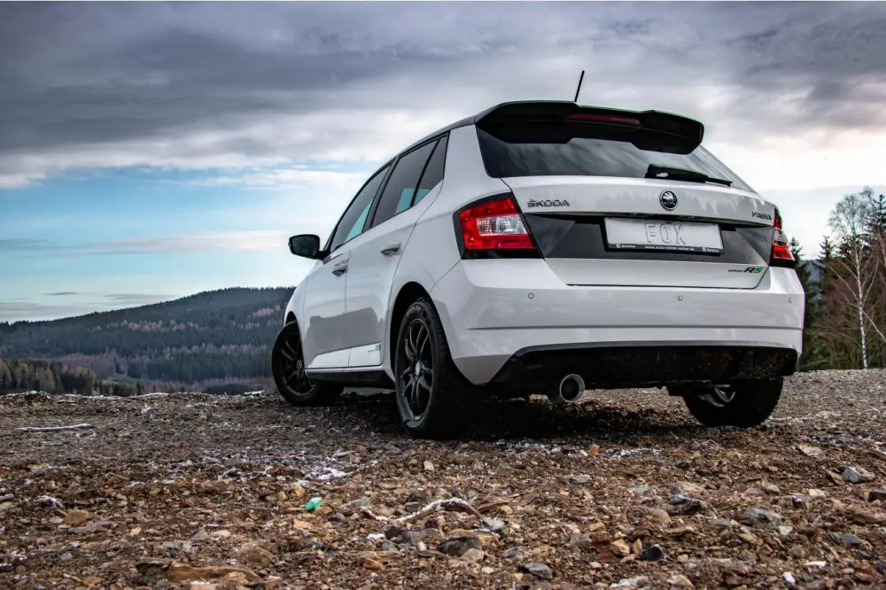 Fox Auspuff Sportauspuff Endschalldämpfer für Skoda Fabia NJ R5 Edition 1,4 92kW Preisreduziert