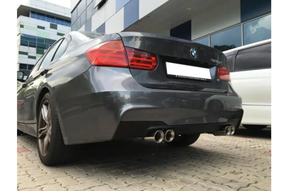 Fox Duplex Auspuff Sportauspuff Endschalldämpfer für BMW F30/31 316d/318d/320d Neu