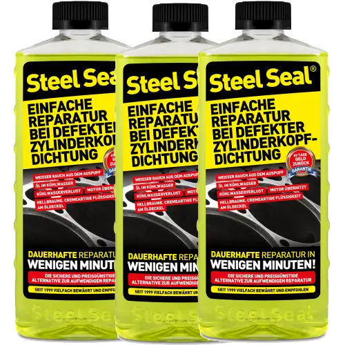 3x Steel Seal Dichtmittel Zylinderkopfdichtung Kopfdichtung 473ml Neu