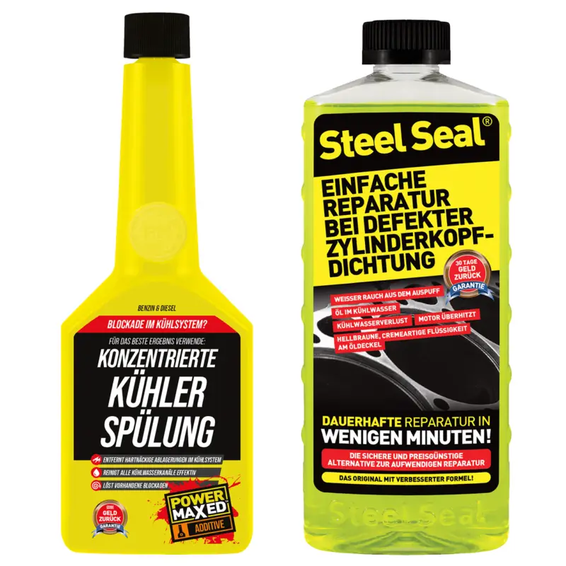 Steel Seal Dichtmittel 473ml + PowerMaxed Konzentrierte Kühler Spülung 325 ml Sale