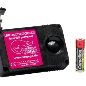Stop&Go Ultraschall Marderabwehrgerät 07580 Batterie Marderschutz Piezo Angebot