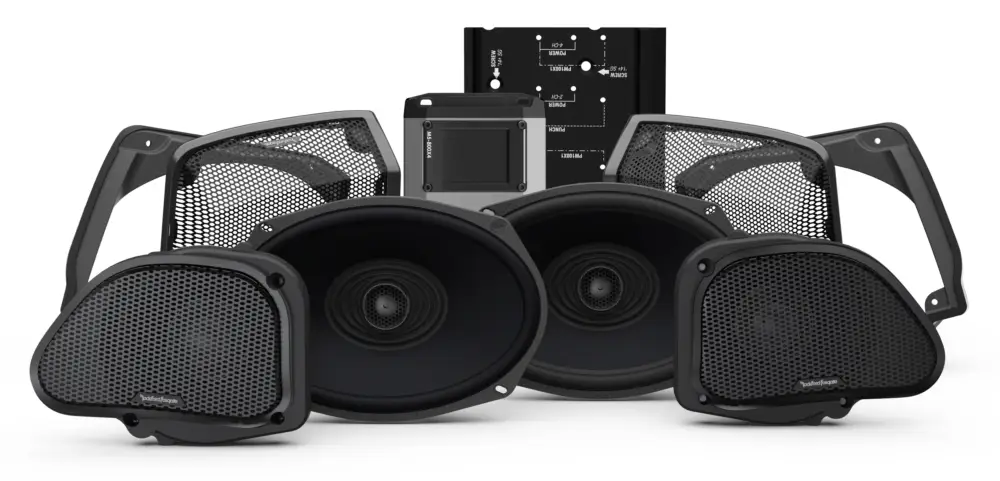 Neue Kollektion ROCKFORD FOSGATE 16,5 cm Koax Lautsprecher Hifi Set HD9813RG-STG3