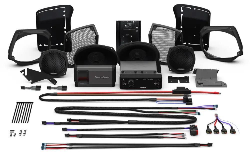 Nur Für Kurze Zeit ROCKFORD FOSGATE 16,5 cm Koax Lautsprecher 4 Kanal Verstärker HD9813SG-PMX-STG2