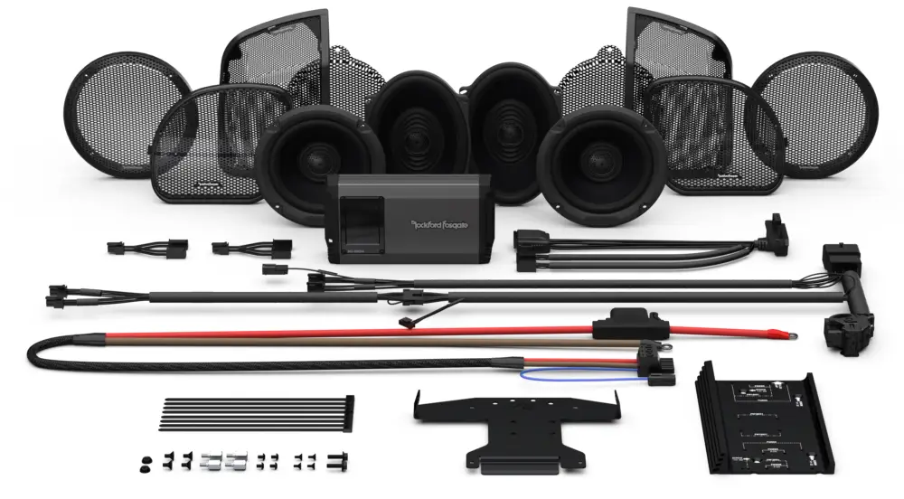 Sonderaktion ROCKFORD FOSGATE Lautsprecher Soundsystem mit 150 Watt HD14CVO-STG2