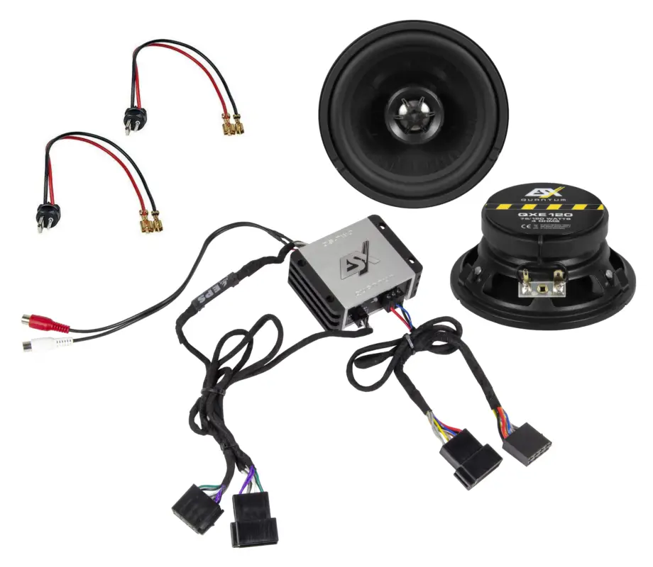 Top-Angebot ESX Aktiv Lautsprecher Hifi Set Boxen für Mercedes Benz W124 Set Q-W124