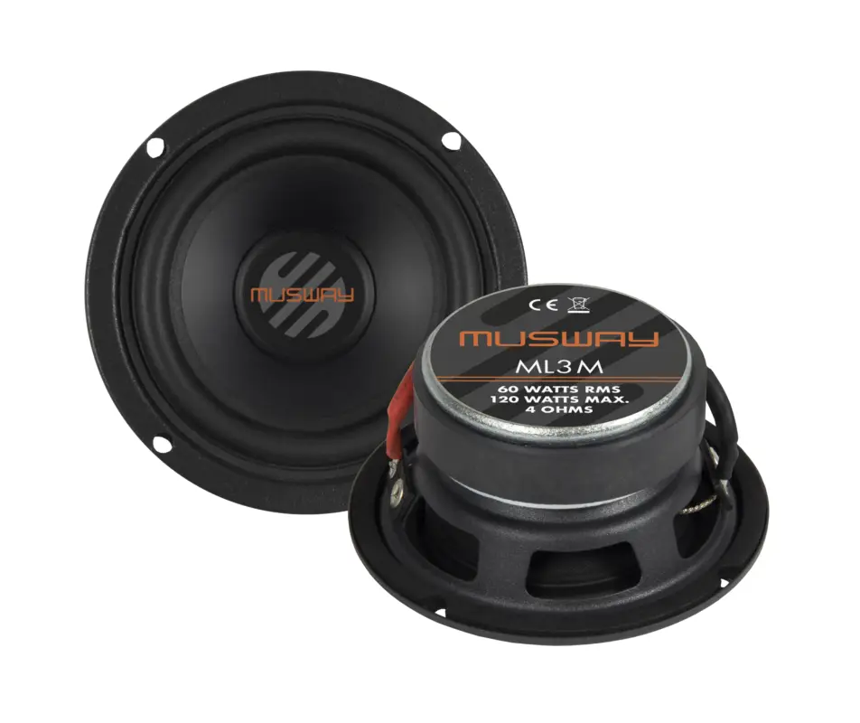 Neue Kollektion MUSWAY High End Mitteltöner Auto Hifi Lautsprecher Paar 72 mm ML3M