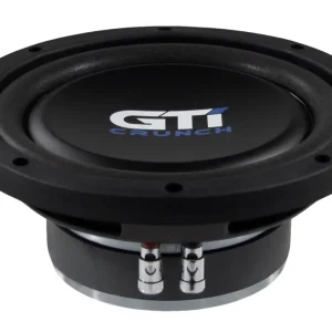 CRUNCH-WOOFER Flat Subwoofer flacher Alu Membran 20 cm 8" Woofer 400 Watt GTI-84 Garantierte Lieferung