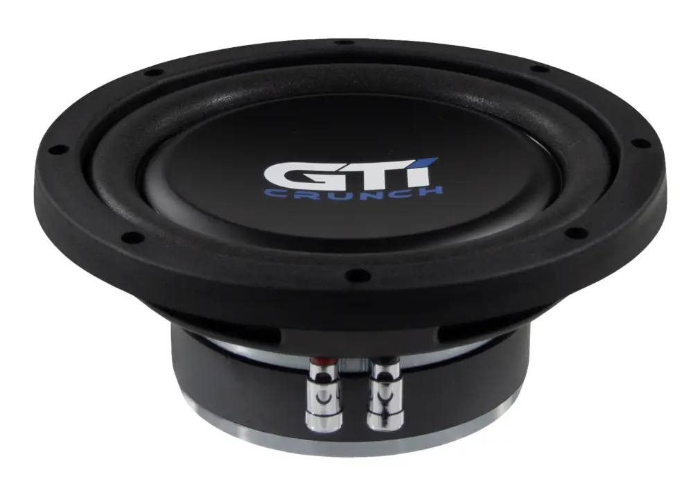 CRUNCH-WOOFER Flat Subwoofer flacher Alu Membran 20 cm 8" Woofer 400 Watt GTI-84 Garantierte Lieferung