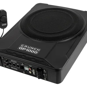 CRUNCH GROUNDPOUNDER Aktiv Subwoofer Bass Hifi 25cm GP1000 Preisknaller