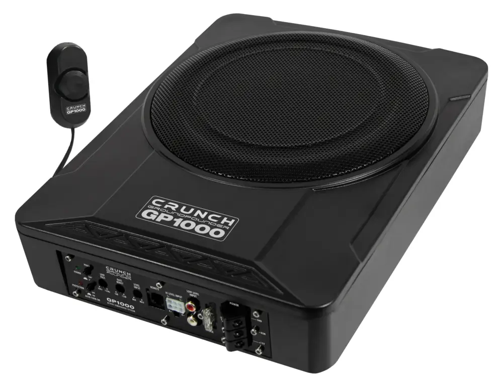 CRUNCH GROUNDPOUNDER Aktiv Subwoofer Bass Hifi 25cm GP1000 Preisknaller