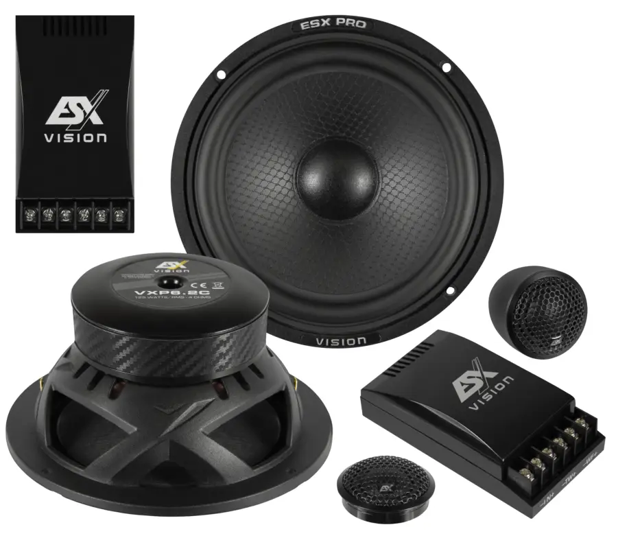 ESX VISION 2-Wege Lautsprecher System Kompo 16,5 cm VXP-6.2C Neue Kollektion