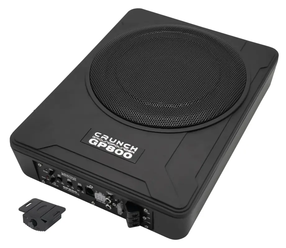 Rabatt CRUNCH GROUNDPOUNDER Aktiv Subwoofer Bass 20cm GP800v2
