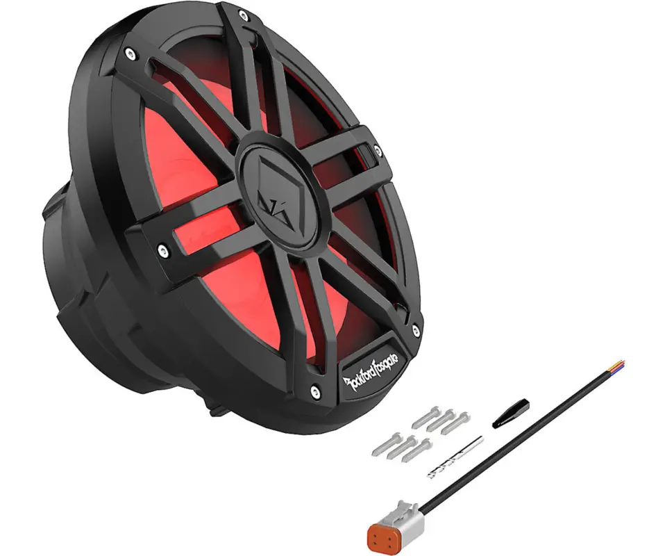 ROCKFORD Color Optix Subwoofer Bass Tiefton Hifi25 cm M1D4-10B Neue Ware