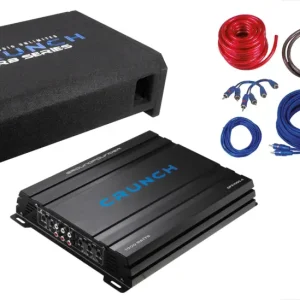 Beliebt CRUNCH GROUNDPOUNDER Endstufe Sound Komplett Paket Car Auto HiFi Anlage CBP1000F