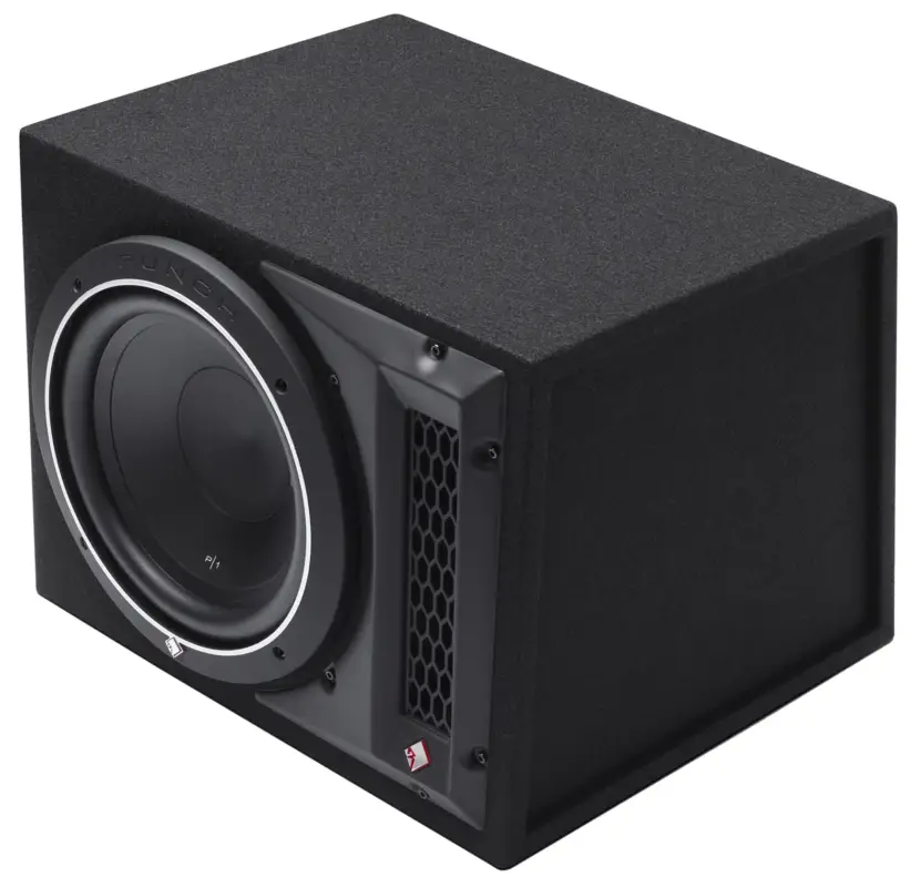 Angebot ROCKFORD PUNCH Subwoofer Bass Gehäuse mit Endstufe Verstärker Subbox P1-1X10