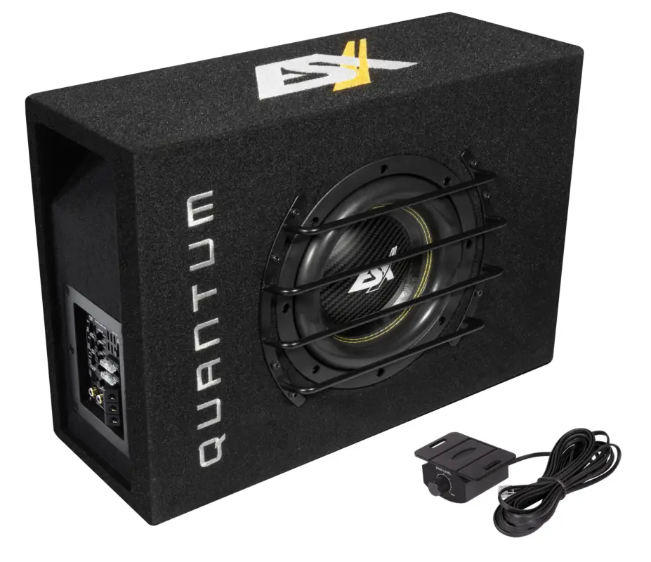 ESX QUANTUM Aktiv Active Subwoofer Bass Gehäuse mit Endstufe Verstärker QXB-8A Angebot