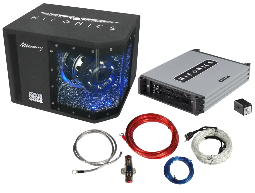 Super-Preis HIFONICS 4 Kanal Endstufe Sound Komplett Paket Car Auto HiFi Anlage MBP1000.4