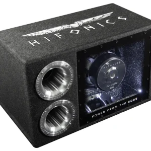 Garantierte Lieferung HIFONICS Single-Bandpass Subwoofer Kiste klein Bassbox Auto ATL-12BPS