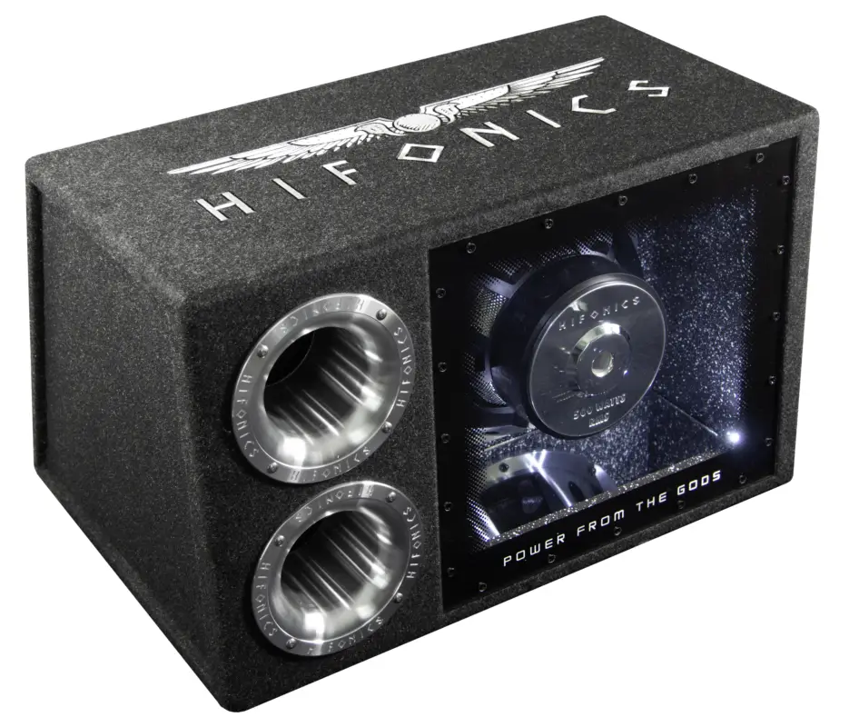 Garantierte Lieferung HIFONICS Single-Bandpass Subwoofer Kiste klein Bassbox Auto ATL-12BPS