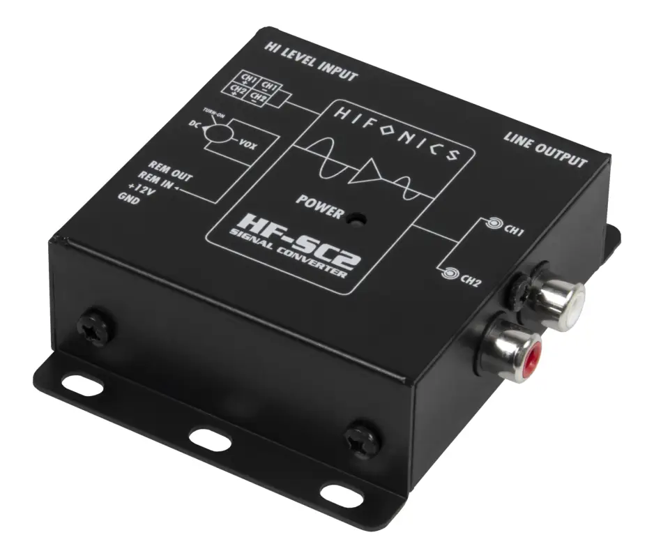 HIFONICS 2 Kanal High to Low Level Konverter Autoradio HF-SC2 (mit EPS) Expressversand
