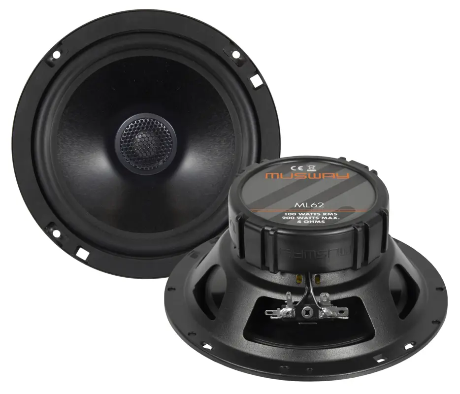 MUSWAY 2-Wege Koax Lautsprecher Auto Boxen Set 16,5 cm ML62 Heißes Angebot