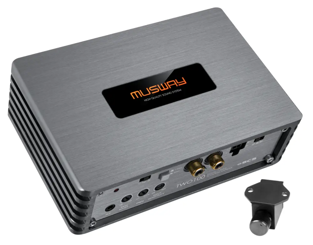 Markenprodukt MUSWAY Digital 2-Kanal AMP TWO100 2-Kanal Verstärker Endstufe KFZ Auto PKW