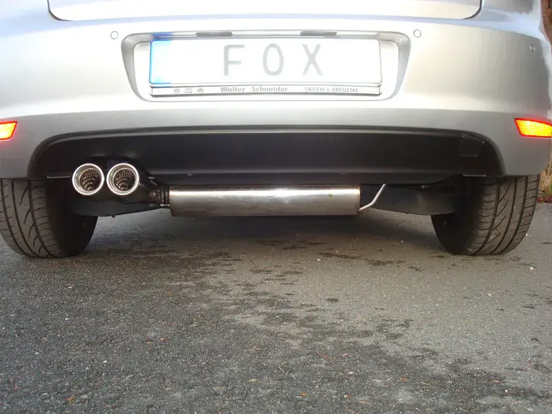 Fox VW Golf VI Endschalldämpfer einseitig - 2x80 Typ 13 Neu