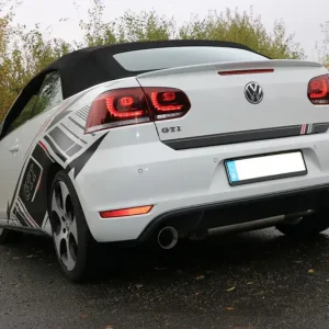 Fox VW Golf 6 GTI + Cabrio Endschalldämpfer Ausgang rechts/links - 1x100 Typ 25 rechts/links Online Kaufen