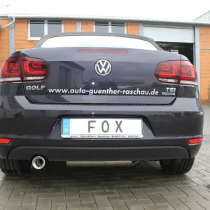 Sonderangebot Fox VW Golf VI Cabrio Endschalldämpfer - 1x90 Typ 13