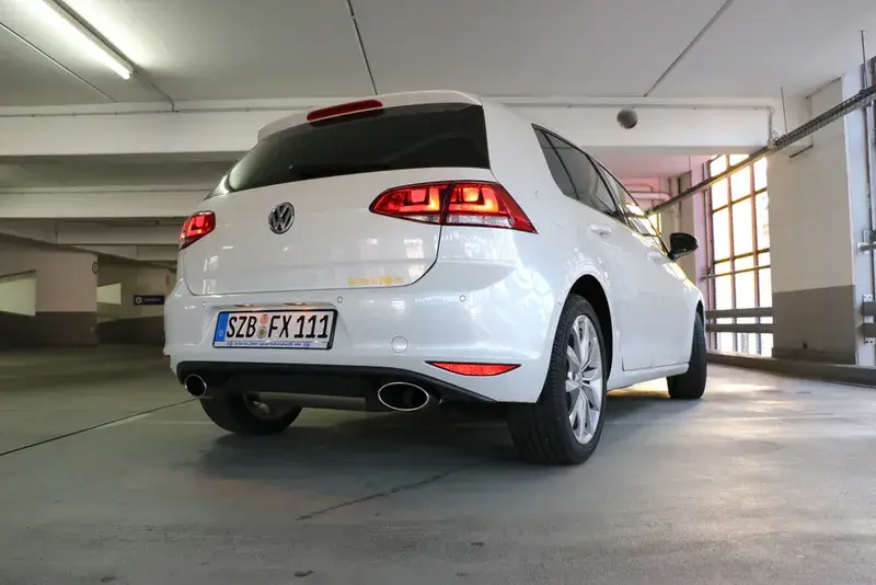 Aktuell Fox VW Golf VII - mit starrer Hinterachse Endschalldämpfer rechts/links - 160x90 Typ 38 rechts/links