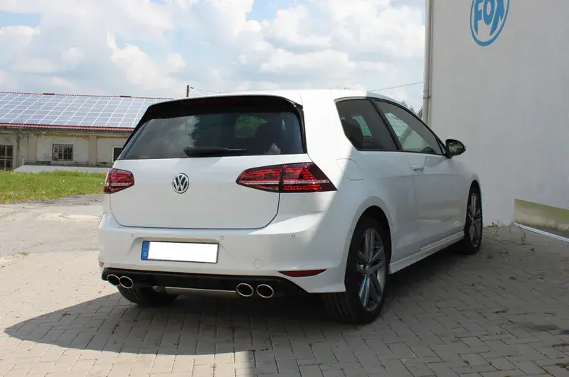 Heißes Angebot Fox VW Golf VII - starre Hinterachse - Golf R-Optik Endschalldämpfer rechts/links - 2x115x85 Typ 32 rechts/links