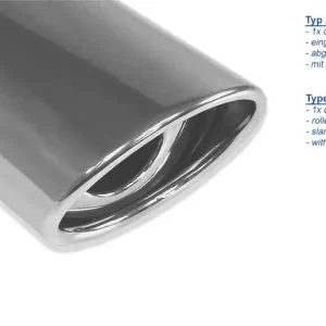 Fox VW Passat 3B/ 3BG 4-Motion Endschalldämpfer rechts/links - 115x85 Typ 33 rechts/links Versand Am Gleichen Tag