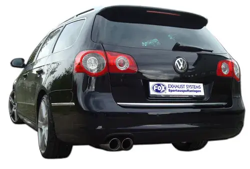 Fox VW Passat 3C/ 3C CC Endschalldämpfer Ø63,5mm - 2x90 Typ 17 Neu