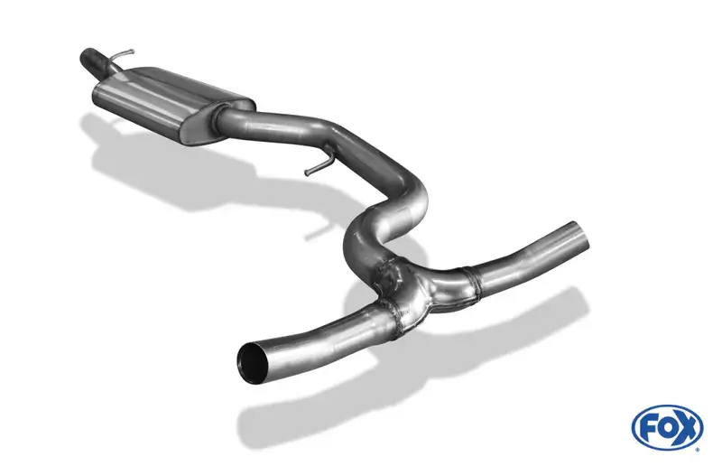 Fox VW Passat 3C 4-Motion - 3,2l + 3,6l Mittelschalldämpfer inkl. Y-Adapter Echt