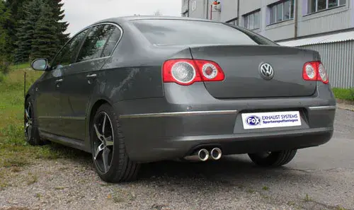 Wochenendangebot Fox VW Passat 3C/ 3C CC - 4 Motion Endschalldämpfer - 2x80 Typ 13