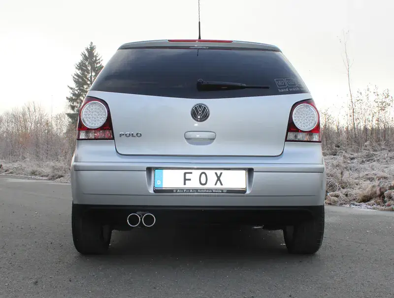 Fox VW Polo 9N Endschalldämpfer - 2x70 Typ 13 Angebot