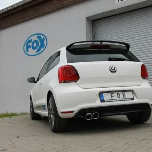 Fox VW Polo 6R - WRC Endschalldämpfer 63,5mm - 2x88x79 Typ 70 Preisreduziert