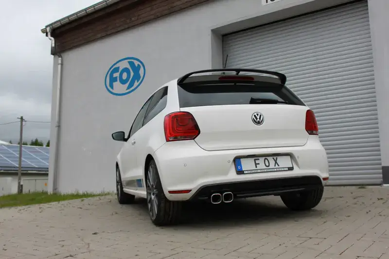 Fox VW Polo 6R - WRC Endschalldämpfer 63,5mm - 2x88x79 Typ 70 Preisreduziert