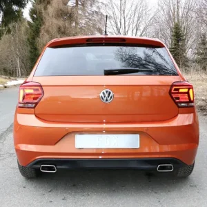 Preiswert Fox VW Polo AW1 Endschalldämpfer Ausgang rechts/links - 145x65 Typ 59 rechts/links