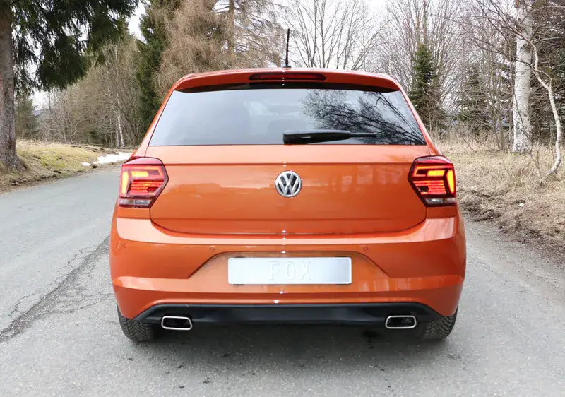 Preiswert Fox VW Polo AW1 Endschalldämpfer Ausgang rechts/links - 145x65 Typ 59 rechts/links