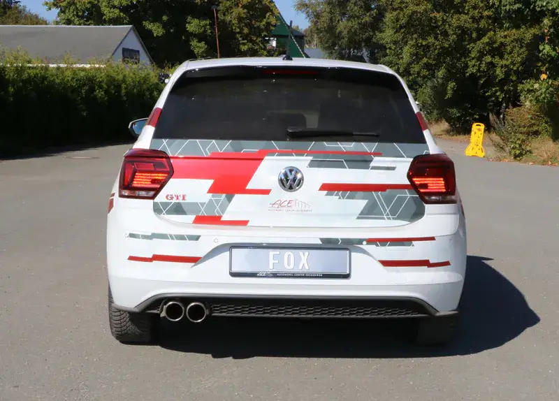 Fox VW Polo AW1 GTI Endschalldämpfer - 2x90 Typ 16 Schneller Versand