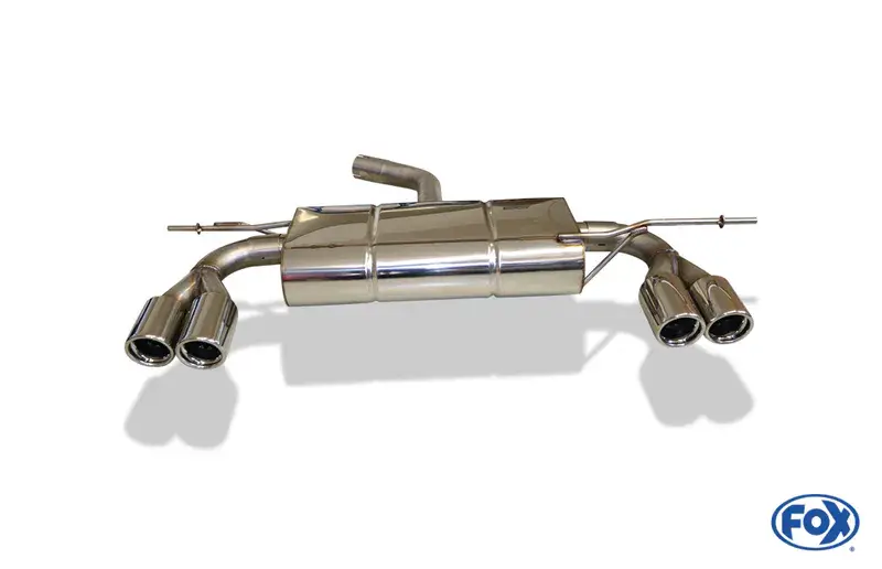 Günstig Fox VW Scirocco - 13 Endschalldämpfer Ausgang rechts/links Ø55mm - 2x76 Typ 17 rechts/links