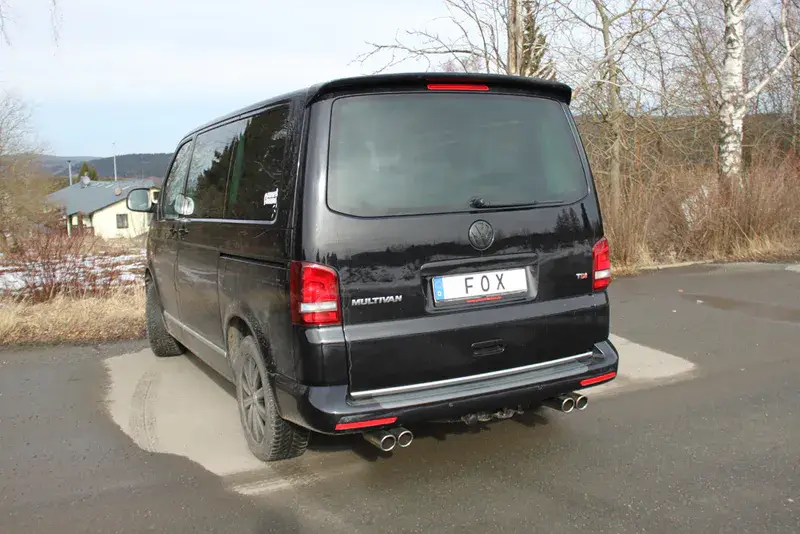 Fox VW Bus T5/ T6 Endschalldämpfer Ausgang rechts/links - 2x80 Typ 13 rechts/links Zertifiziert